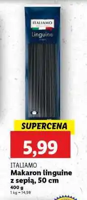 Lidl ITALIAMO Makaron linguine z sepią, 50 cm oferta