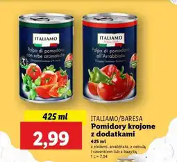 Lidl ITALIAMO/BARESA Pomidory krojone z dodatkami oferta