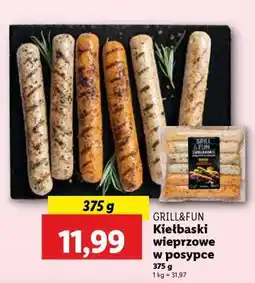 Lidl GRILL&FUN Kiełbaski wieprzowe w posypce oferta