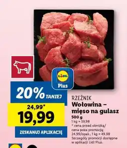 Lidl Wołowina – mięso na gulasz oferta