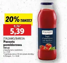 Lidl ITALIAMO, BARESA Passata pomidorowa oferta