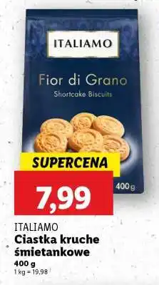 Lidl ITALIAMO Ciastka kruche śmietankowe oferta