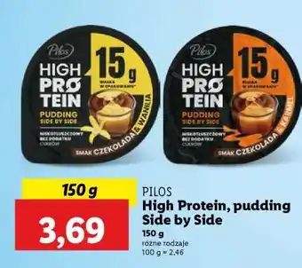 Lidl PILOS High Protein, pudding Side by Side oferta