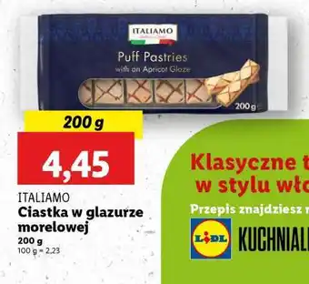 Lidl ITALIAMO Ciastka w glazurze morelowej oferta