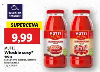 Lidl MUTTI Włoskie sosy oferta