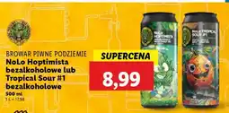 Lidl NoLo Hoptimista bezalkoholowe lub Tropical Sour #1 bezalkoholowe oferta