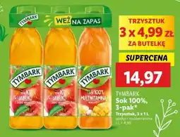 Lidl TYMBARK Sok 100%, 3-pak oferta