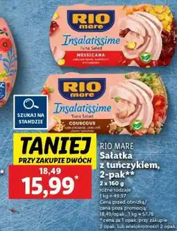 Lidl RIO MARE Sałatka z tuńczykiem, 2-pak oferta