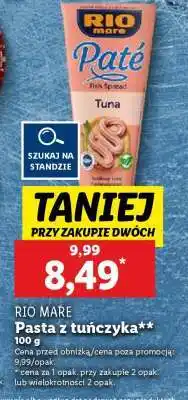 Lidl RIO MARE Pasta z tuńczyka oferta