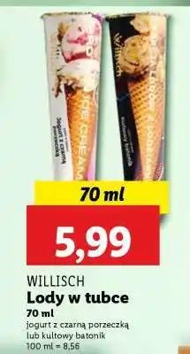 Lidl WILLISCH Lody w tubce oferta