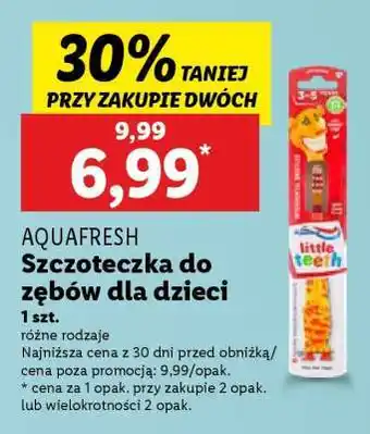 Lidl AQUAFRESH Szczoteczka do zębów dla dzieci oferta