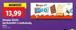 Lidl Kinder DUO, herbatniki z czekoladą oferta