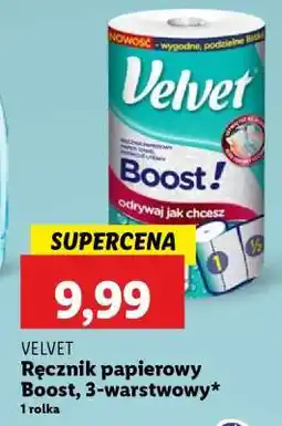 Lidl Velvet Ręcznik papierowy Boost, 3-warstwowy oferta