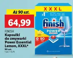 Lidl Finish Kapsułki do zmywarki Power Essential Lemon, XXXL oferta