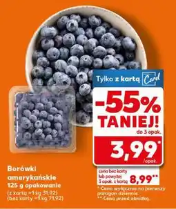 Kaufland Borówki amerykańskie 125 g opakowanie oferta