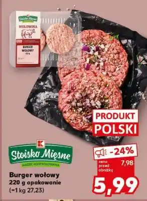 Kaufland Burger wołowy oferta
