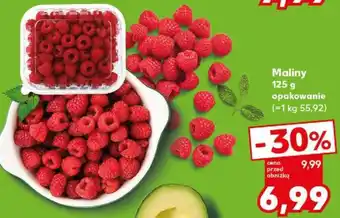Kaufland Maliny 125 g opakowanie oferta