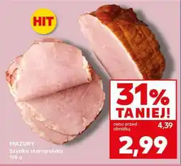 Kaufland MAZURY Szynka staropolska 100 g oferta