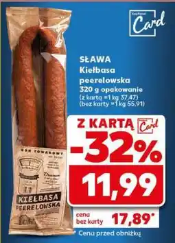 Kaufland SŁAWA Kiełbasa peerelowska 320 g opakowanie oferta