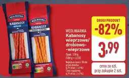 ALDI WĘDLINIARNIA Kabanosy wieprzowe/drobiowo-wieprzowe oferta