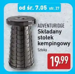 ALDI ADVENTURIDGE Składany stołek kempingowy oferta