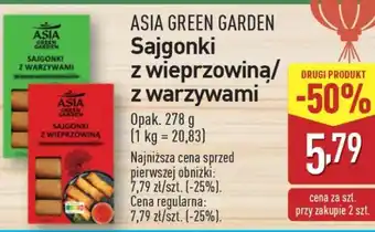 ALDI ASIA GREEN GARDEN Sajgonki z wieprzowiną z warzywami oferta