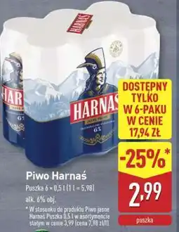 ALDI Piwo HARNAŚ oferta