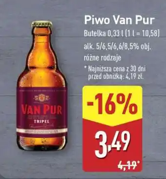ALDI Piwo Van Pur oferta