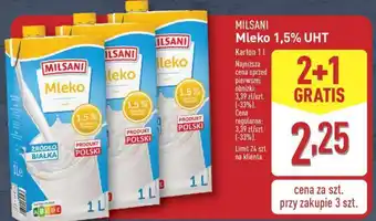 ALDI MILSANI Mleko 1,5% UHT oferta