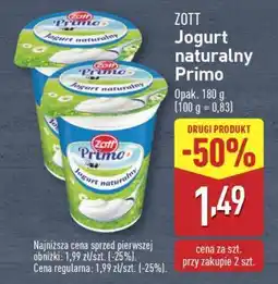 ALDI ZOTT Jogurt naturalny Primo oferta