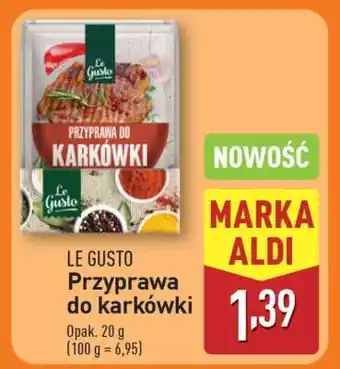 ALDI LE GUSTO Przyprawa do karkówki oferta