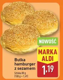 ALDI Bułka hamburger z sezamem oferta