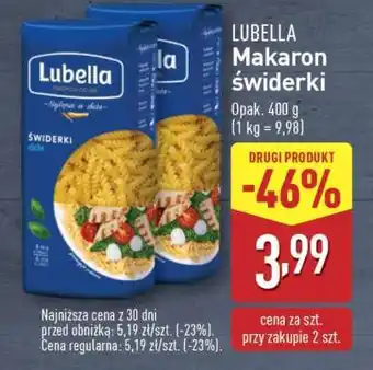 ALDI LUBELLA Makaron świderki oferta