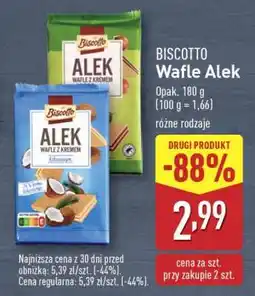 ALDI BISCOTTO Wafle Alek oferta
