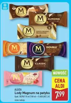 ALDI Algida Lody Magnum na patyku oferta