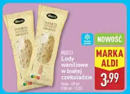ALDI MUCCI Lody waniliowe w białej czekoladzie oferta