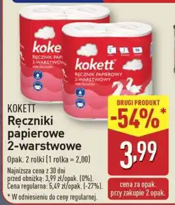 ALDI KOKETT Ręczniki papierowe 2-warstwowe oferta