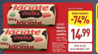ALDI ŁACIATE Masło ekstra osetka oferta