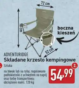 ALDI ADVENTURIDGE Składane krzesło kempingowe oferta