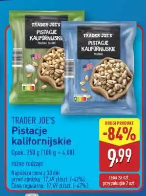 ALDI TRADER JOE'S Pistacje kalifornijskie oferta