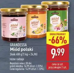 ALDI GRANDESSA Miód polski oferta