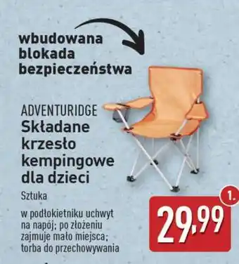 ALDI ADVENTURIDGE Składane krzesło kempingowe dla dzieci oferta