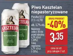 ALDI Piwo Kasztelan Niepasteryzowane oferta