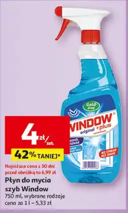 Auchan Płyn do mycia szyb Gold Drop oferta