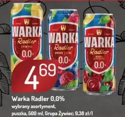 Avita Warka Radler 0,0% Grupa Żywiec oferta