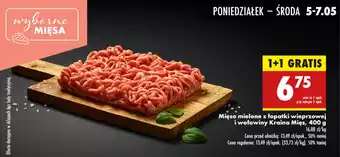 Biedronka Mięso mielone z łopatki wieprzowej i wołowiny Kraina Mięs oferta