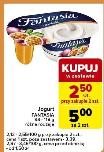 Carrefour Express Jogurt FANTASIA różne rodzaje oferta