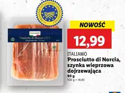 Lidl Szynka prosciutto di norcia Italiamo oferta