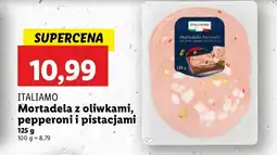 Lidl Mortadela z oliwkami i pepperoni Italiamo oferta