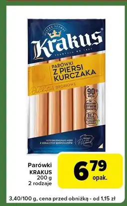 Carrefour Express Parówki KRAKUS z piersi kurczaka 200g oferta